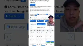 Helping my friends find room availability and book Hyatt hotels with points in Tokyo, Japan
