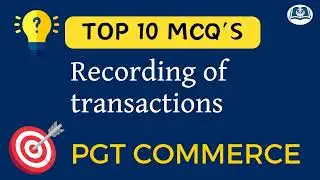 Journal & Ledger | Top MCQs for PGT Commerce | HPSC, UP, DSSSB, NVS, KVS & EMRS Exam
