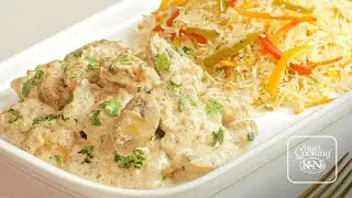 Creamy Chicken Mushroom Sauce with K&N's Tender Pops