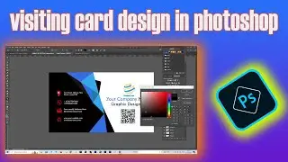 visiting card design in photoshop by helloworld student || visiting card design PS2022