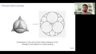 Iv&aacute;n Rasskin 5/28/25: Polytopal crystallographic sphere packings for knot theory & fractal modeling