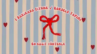 1 Dakikada Fiyonk (Kurdele) Yapımı – sadece zincirle 🧶