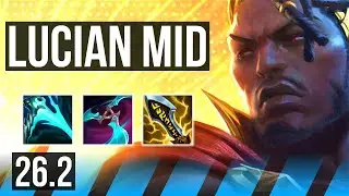 LUCIAN vs YASUO (MID) | Good KDA: 13/2/4 | EUW Master | 26.2