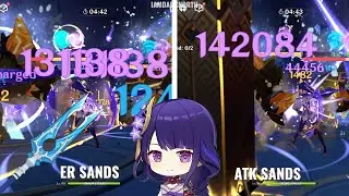 C1 Raiden Shogun R1 Catch ER% vs ATK% Timepiece Showcase