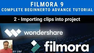 filmora 9 Complete beginner to advance  tutorial -2- importing clips into project (English SUB)