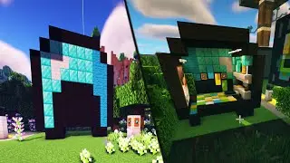 Minecraft how to build diamond helmet shaped house 🤖