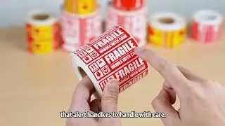Industrial-Grade Fragile Warning Labels &ndash; Tear-Resistant & Weatherproof | China Supplier