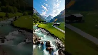 Switzerland Countryside Magic! 🏞️#Shorts#nature #countrybeauty#musicclip#travel#musicvideo#mountains