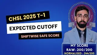SSC CHSL 2025 PRELIMS Final Cutoff Prediction 🚀 Tier-1 Expected Cutoff & Shiftwise Safe Score! 📊