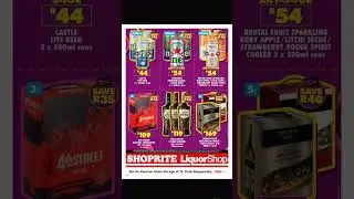 Shoprite liquor specials valid till 9 November 2025