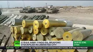 Deir ez-Zor &lsquo;Hideouts&rsquo;: Syrian Army finds ISIS weapons stockpiled in liberated city