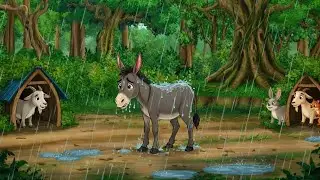 आलसी गधा  | Lazy Donkey | Hindi Moral Story | Hindi Jungle stories | Animals video 