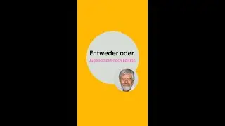 Entweder oder - Jugend hakt nach Edition 3