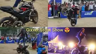 GIXXER STUNT SHOW || 15th Dhaka Motor Show 2022 || Motorcycle Stunt || ICCB