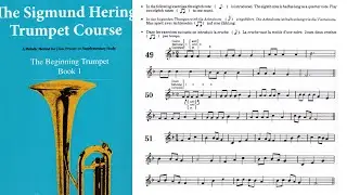 🎺 [M&Eacute;TODO DE TROMPETE] Livro 1 do m&eacute;todo de Sigmund Hering 49,50 & 51 - Introduzindo as Colcheias
