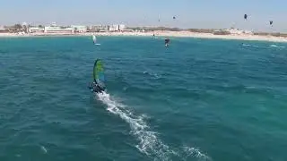 Windsurfing from dji fpv drone at Sdotyam Israel may 2023