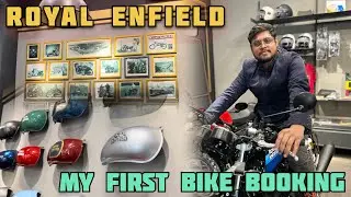 ROYAL ENFIELD BIKE BOOKING || MY FIRST BIKE BOOKING IN ROYAL ENFIELD || ROYAL ENFIELD SHOWROOM