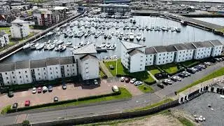 The new Ardrossan Academy Site in the afternoon.
