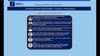 Semana acad&eacute;mica del Comit&eacute; de Cuidado Critico Quir&uacute;rgico, trauma y hemostasia - 5 de noviembre
