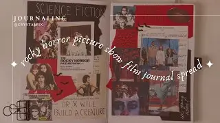 rocky horror picture show film journal spread ❤️🕺