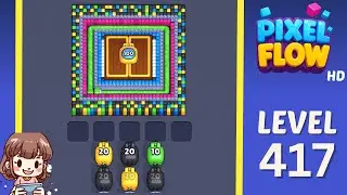 Pixel Flow Level 417 Solution Walkthrough