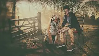 Save #Tiger Portrait Image Editing in Photoshop || Cool ||