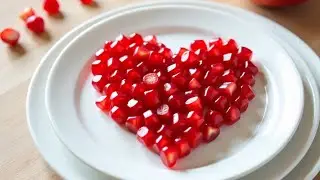 Pomegranate Decoration Ideas | Healthy Salad Making Compitition | Fruits Heart Activity ❤️ 💙 
