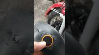 motorcycle innertube puncture/rubber patches #shortsvideo