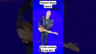 Sting's Voice Crack. It even happens to the best...