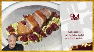 Alexander Herrmann - G&auml;nsebrust mit Spitzkohlsalat & Salzkirschen