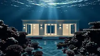 Building an Underwater House (ASMR) - Secret Bedroom in Inside Ocean