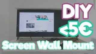 DIY Wandhalterung f&uuml;r Monitore - Kostet weniger als 5&euro;!