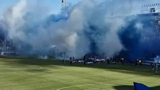 Recibimiento hinchada de Godoy Cruz vs. San Mart&iacute;n de San Juan - Torneo Clausura 2025