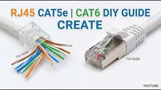 How to Crimp Cat6 Network RJ45 Connector With Colour Code - How to Wire Up Ethernet Plugs EASY WAY