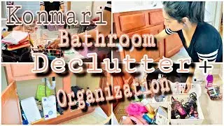 Konmari Method Bathroom Declutter Organization + Deep Cleaning | Ultimate Clean With Me 2019
