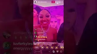THEREALKYLESISTER ARI FLETCHER 25th BIRTHDAY IG LIVE TAKIN SHOTS WITH BGC DREAMDOLL, MONEYBAGYO