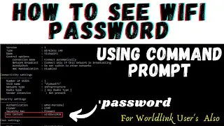 (Nepali) How to see wifi password using Command Prompt, Hack the WorldLink wifi password SAGAR REGMI