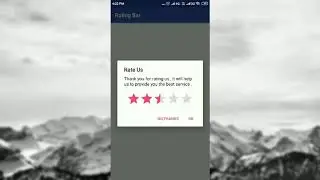 How to create a RatingBar in android ?