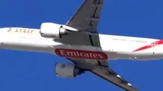 Emirates B77W ( A6-ENE ) takeoff from Doha Intl ( OTBD/DOH )