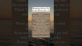 Morning Prayer for God&rsquo;s Protection! | Bible Gospel #jesus #faith #godsword