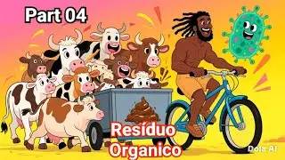 Resíduos da composteira 