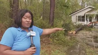 Strong winds, possible tornado do some damage in Kentwood, Pearlington