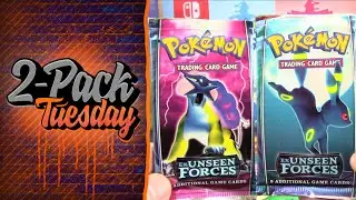 2PACK TUESDAY RETURNS! Opening EX Unseen Forces Pokemon Packs!
