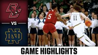 Boston College vs. Notre Dame Game Highlights | 2025-26 ACC Men's Basketball