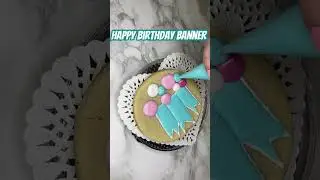 H.B.D. Banner. #birthday #banner #cookies #royalicing #cookiedecorating #cookieart #learn #party
