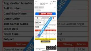rrb group d 2026 score card !! group d 2026 score card kaise dekhen !! group d answer key #group_d