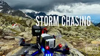 FPV Drone 4K: Drone Fly Before the Storm Comes