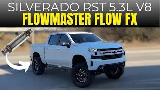 Chevrolet Silverado RST 5.3L V8 2022 года с глушителем Flowmaster Flow FX!