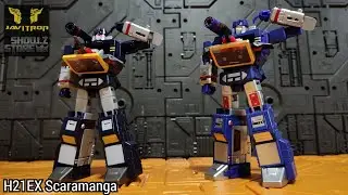 Review Transformers Newage H21EX Scaramanga Mini Masterpiece Soundwave Toy w/3 Cassette Javitron