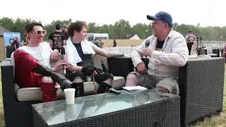 Crashface talk to Roland Gent for TotalRock at Download2023
